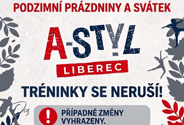 Tréninky během podzimních prázdnin a státního svátku